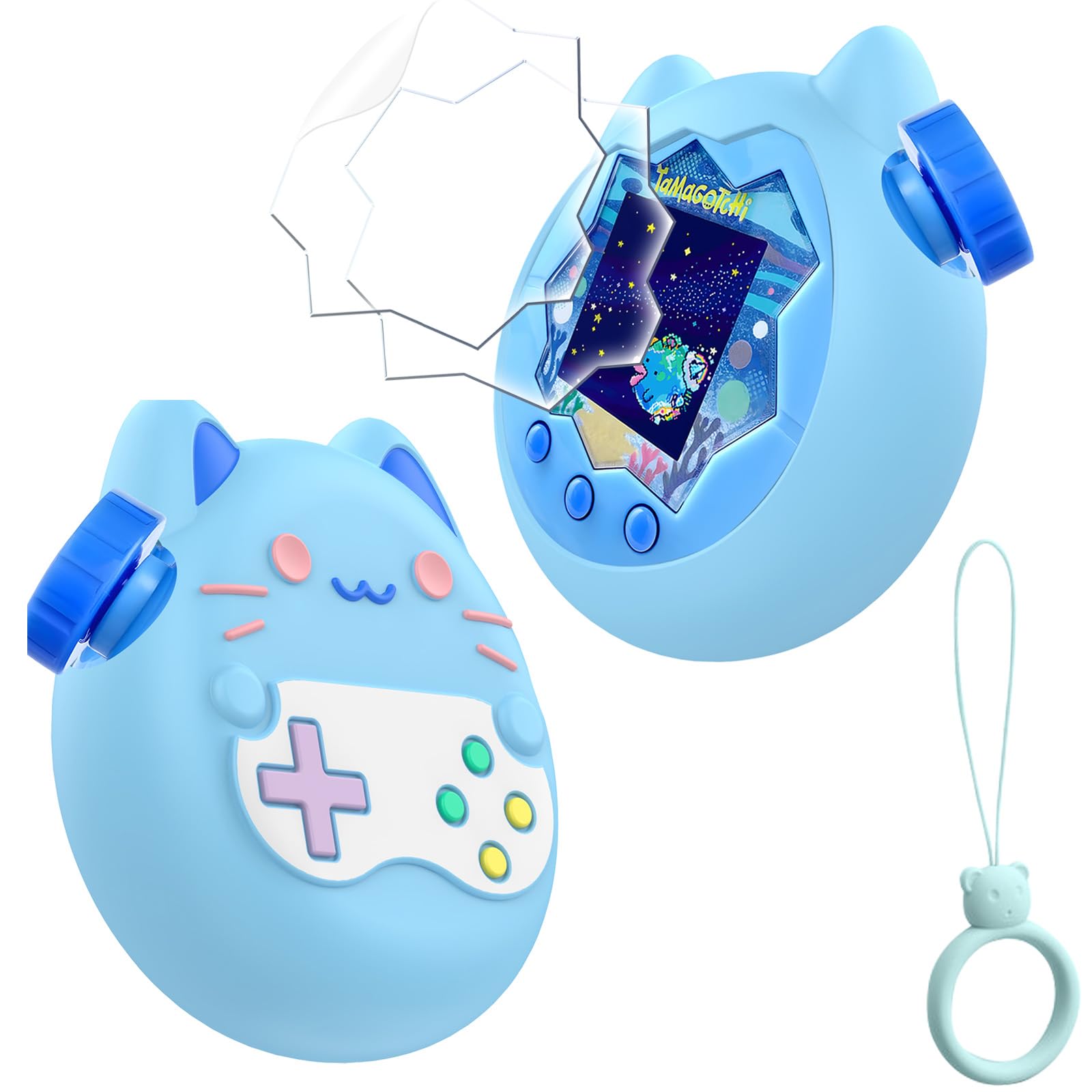 Amazon.co.jp: 【保護ケース×1、保護フィルム×2，】Tamagotchi